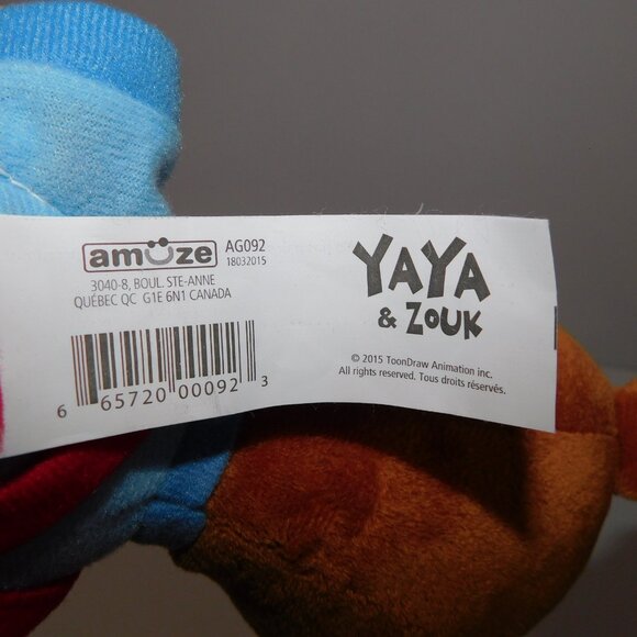 2015 Yaya & Zouk Kids TV Series Prime 11" Plush stuffed Toy Character - Picture 5 of 6
